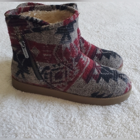 Indigo Rd Irashley 90s Boho‎ Mid calf faux fur lining boots women’s size 7.5 M - Picture 5 of 12